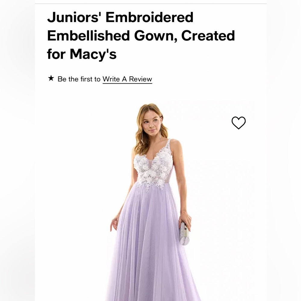 macys prom dress- size 9/10- worn once for senior prom!